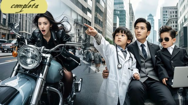 ¡4bebé genios del CEO ahuyentan a todas mujeres persiguen a papá,pero llaman mamá a chica en moto!